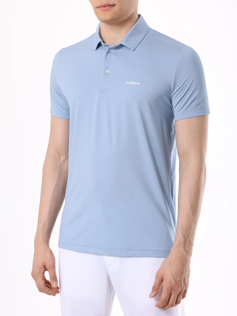 Поло с принтом Alikan CHERVO 65283 ALIKAN ZT30/122E Голубой  Фото 4