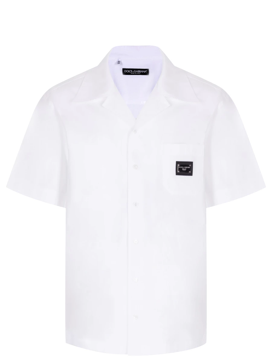 Рубашка Regular Fit хлопковая DOLCE & GABBANA G5JH9T GF855 W0800, размер 43, цвет белый