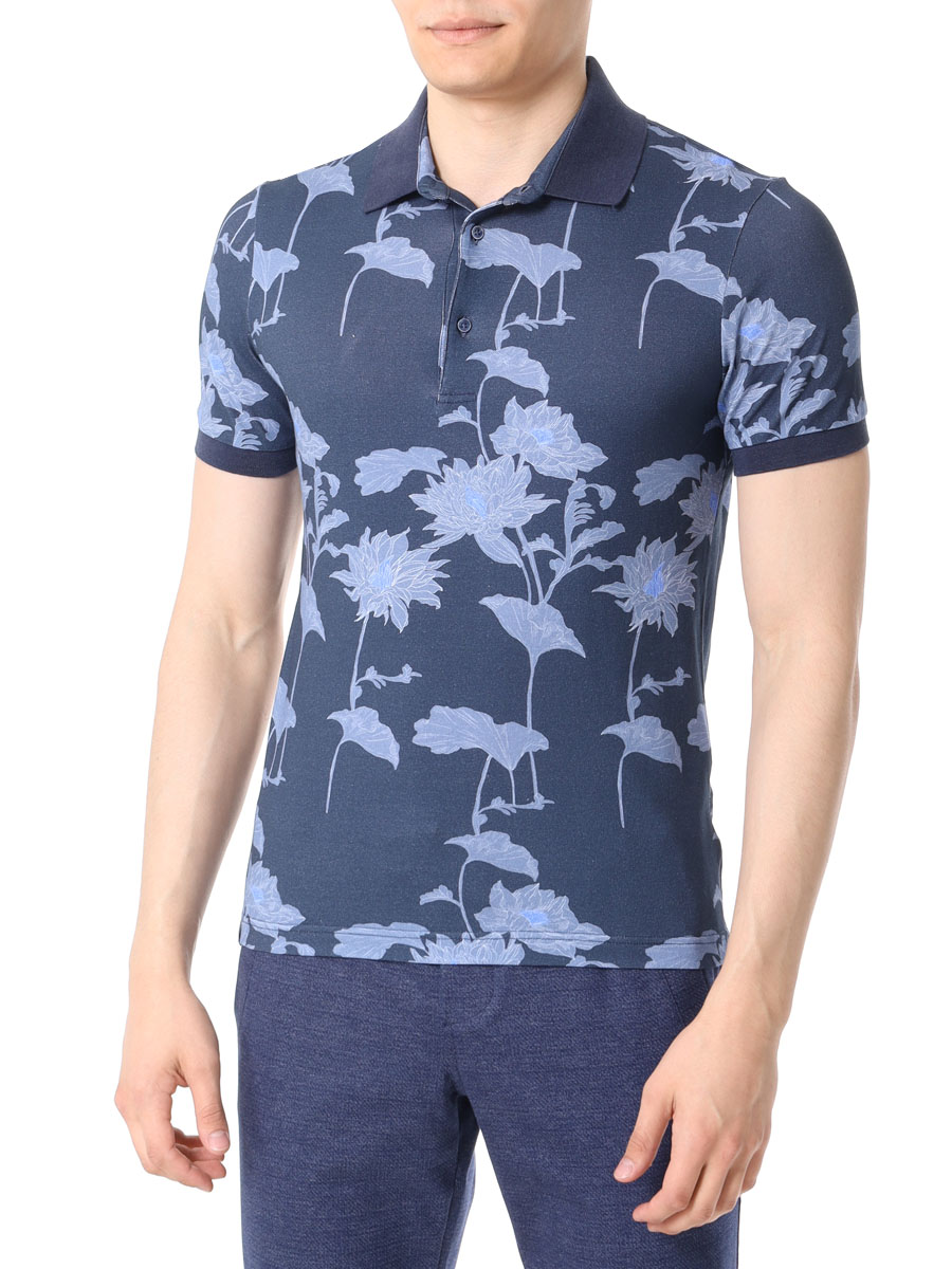 

Поло хлопковое, Синий, 16M613.PI04.NAVY