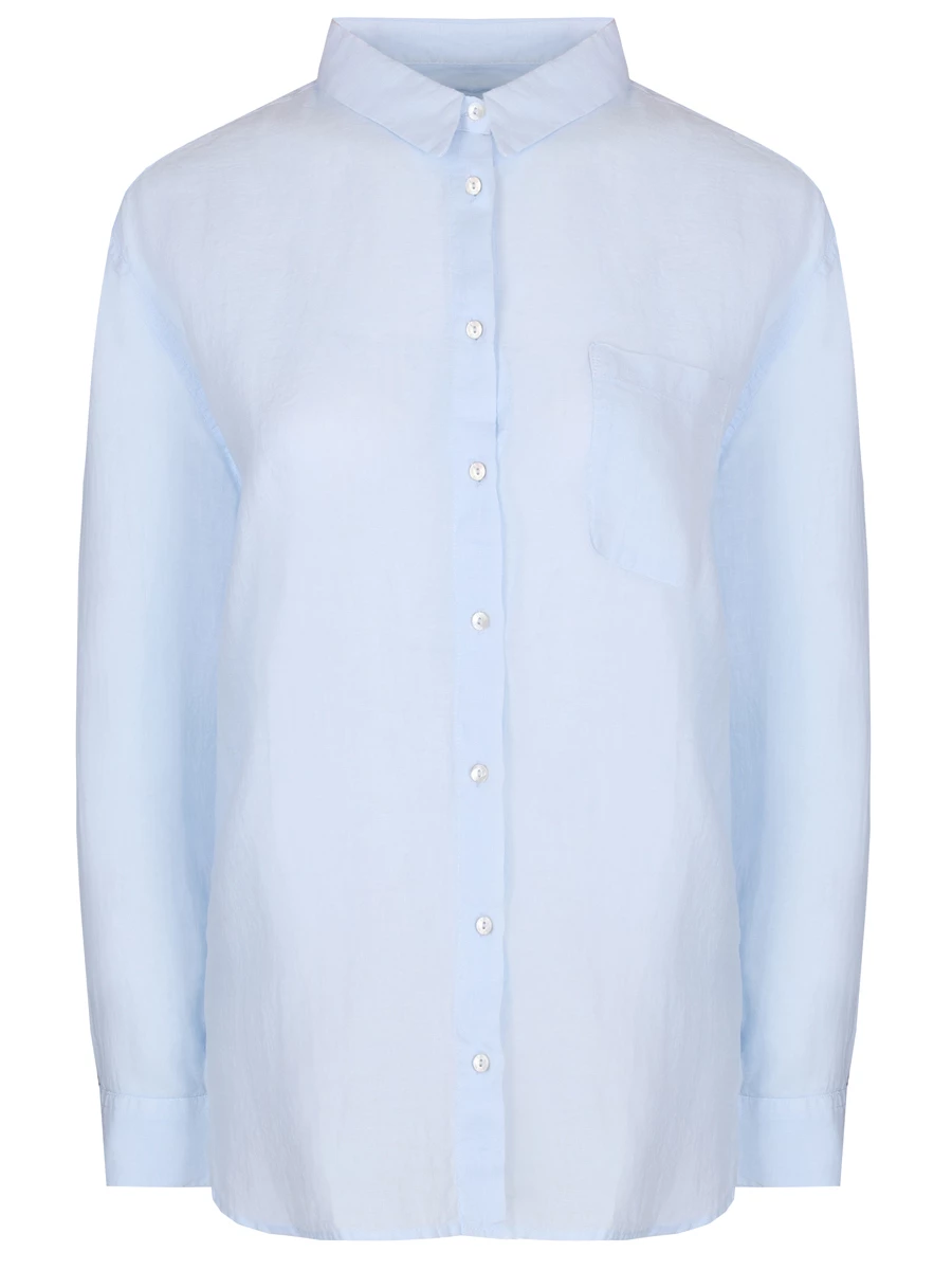 Рубашка льняная 120% LINO 31ALIW19GE-B317-0 000023, размер 42, цвет голубой