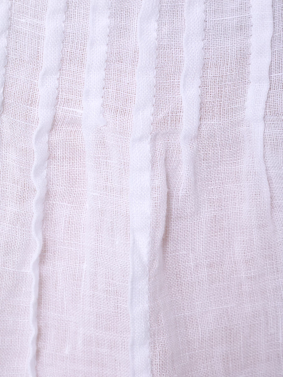 Блуза льняная 120% LINO 31ALIW1388-B317-0-02 000050, размер 44, цвет белый - фото 6