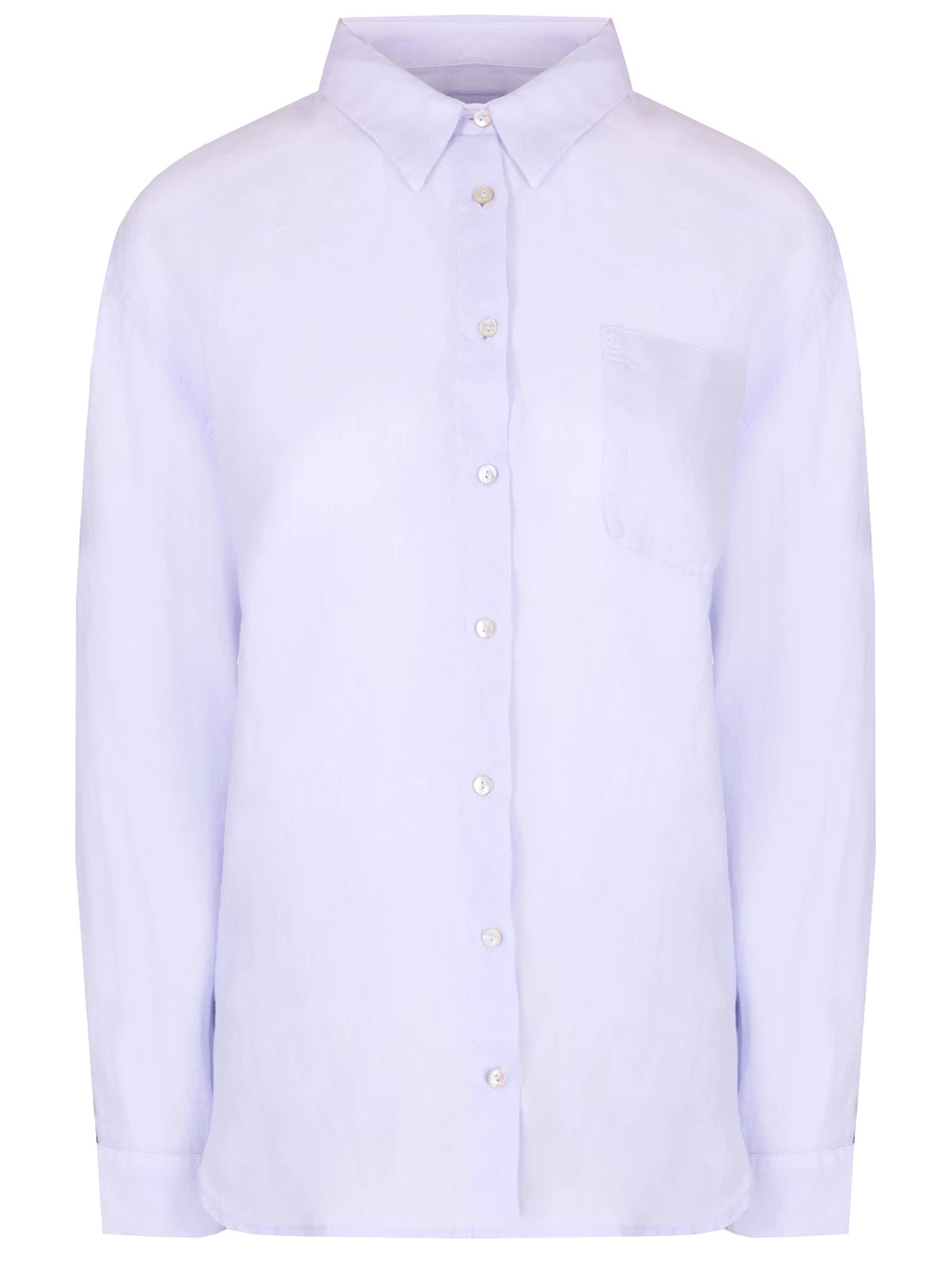 Рубашка льняная 120% LINO 31ALIW19GE-B317-0 000082, размер 46, цвет сиреневый - фото 1