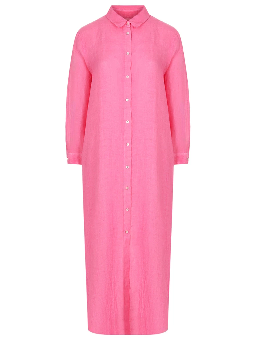 Платье льняное 120% LINO 31ALIW4759-B317-S S00086, размер 52, цвет розовый
