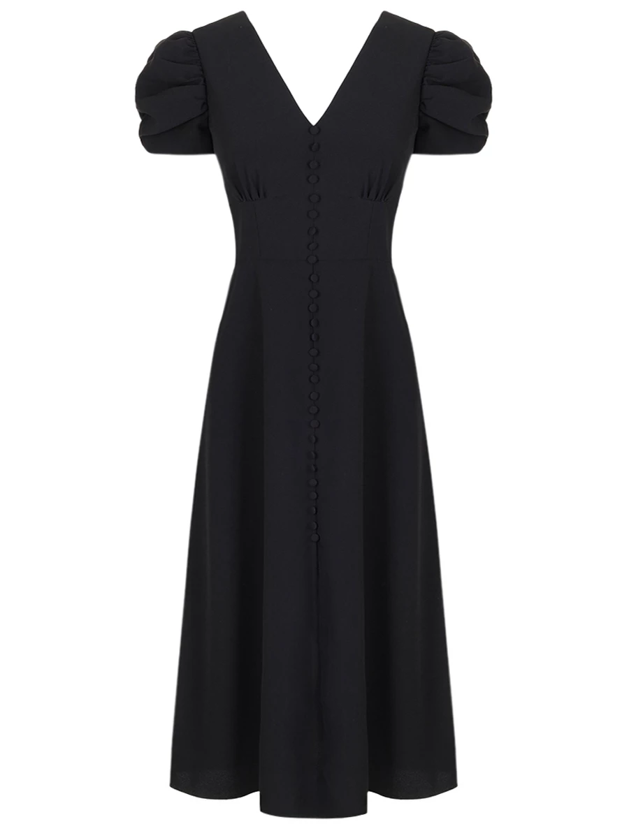 Платье из вискозы SALONI 10363-02, размер 42, цвет черный