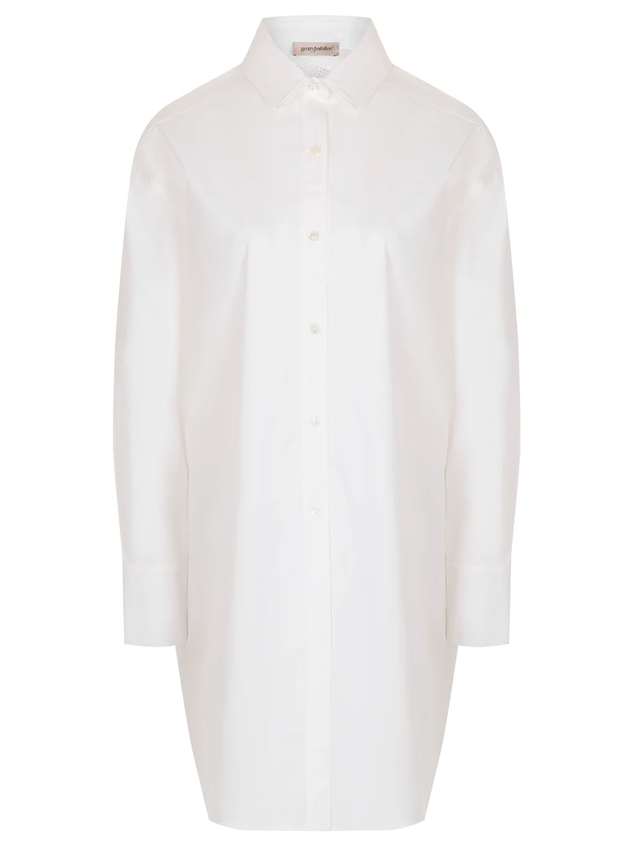 Рубашка хлопковая GENTRYPORTOFINO D204FY G0011, размер 46, цвет белый