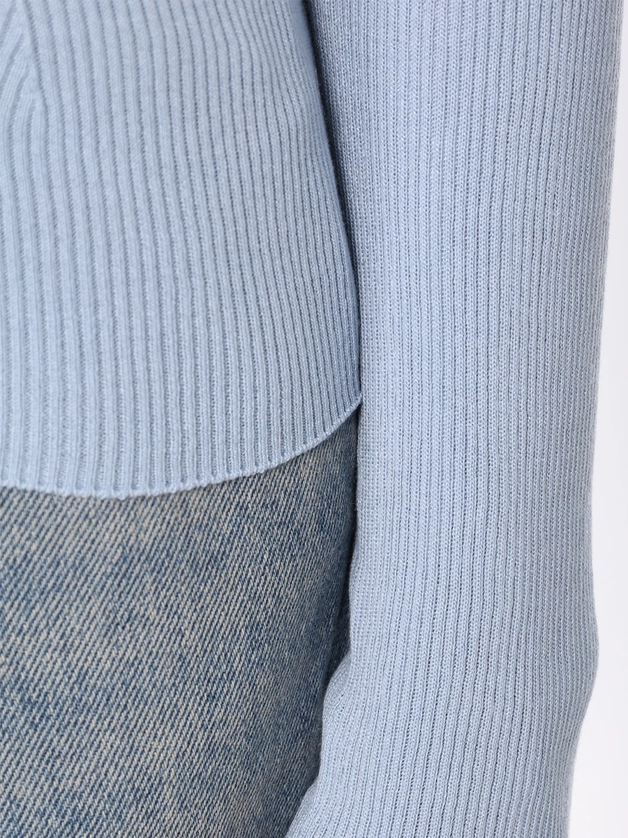 Пуловер из шелка и хлопка GENTRYPORTOFINO D627KY G6667, размер 44, цвет голубой - фото 5