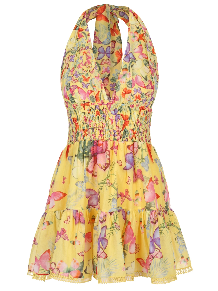 Платье хлопковое CHARO RUIZ 242613, размер 44, цвет желтый