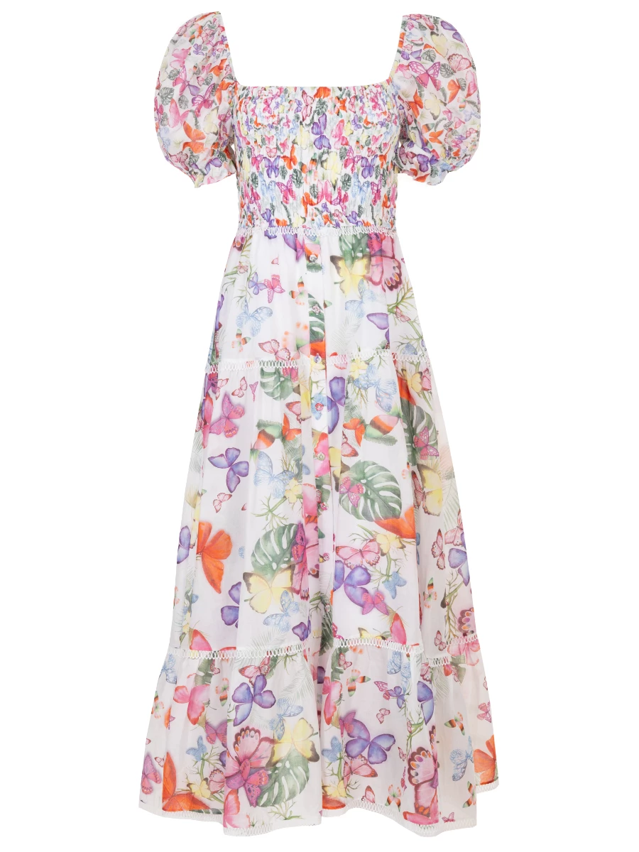 Платье хлопковое CHARO RUIZ 242626, размер 42, цвет белый