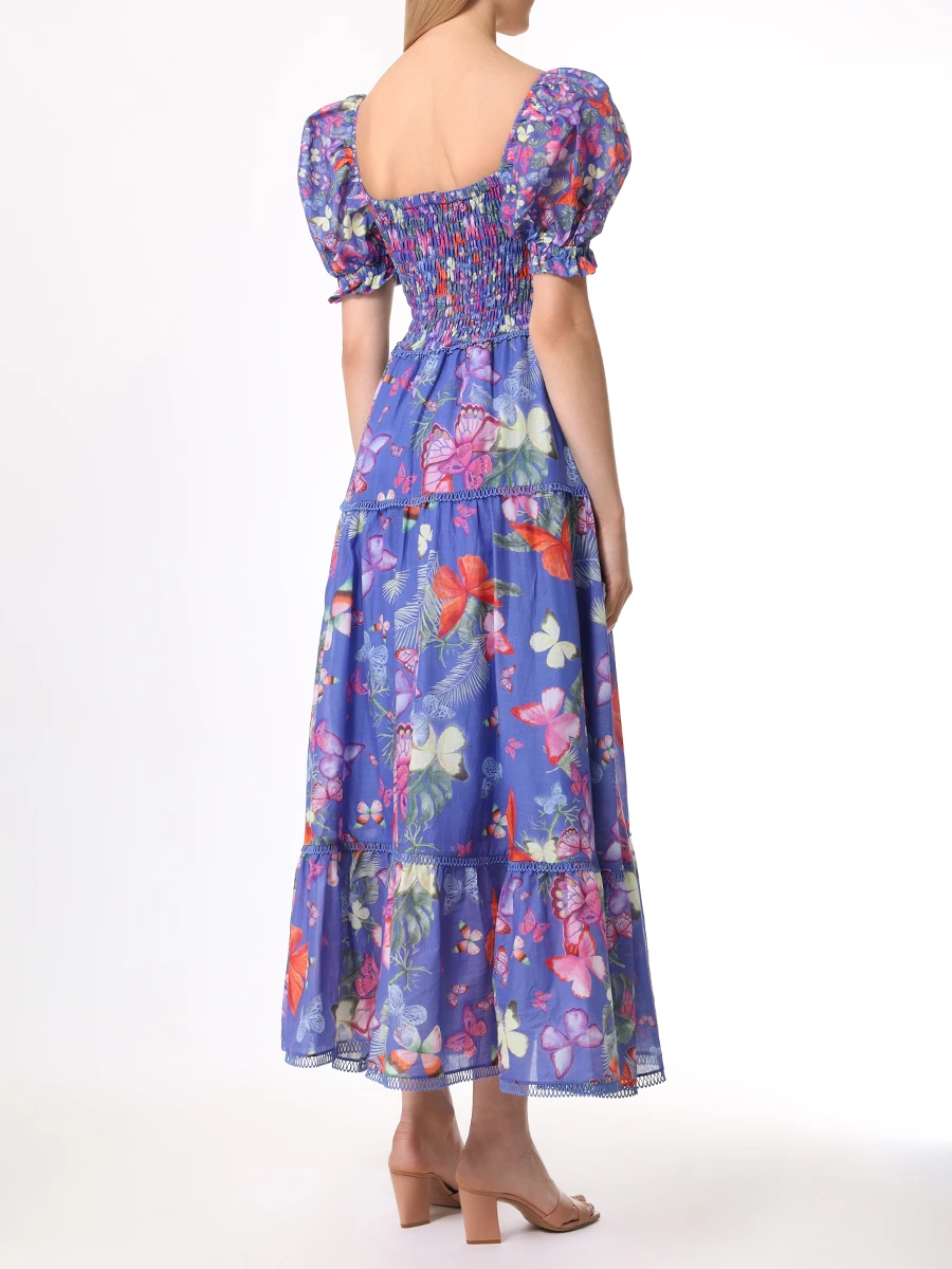 Платье хлопковое CHARO RUIZ 242626, размер 42, цвет синий - фото 3