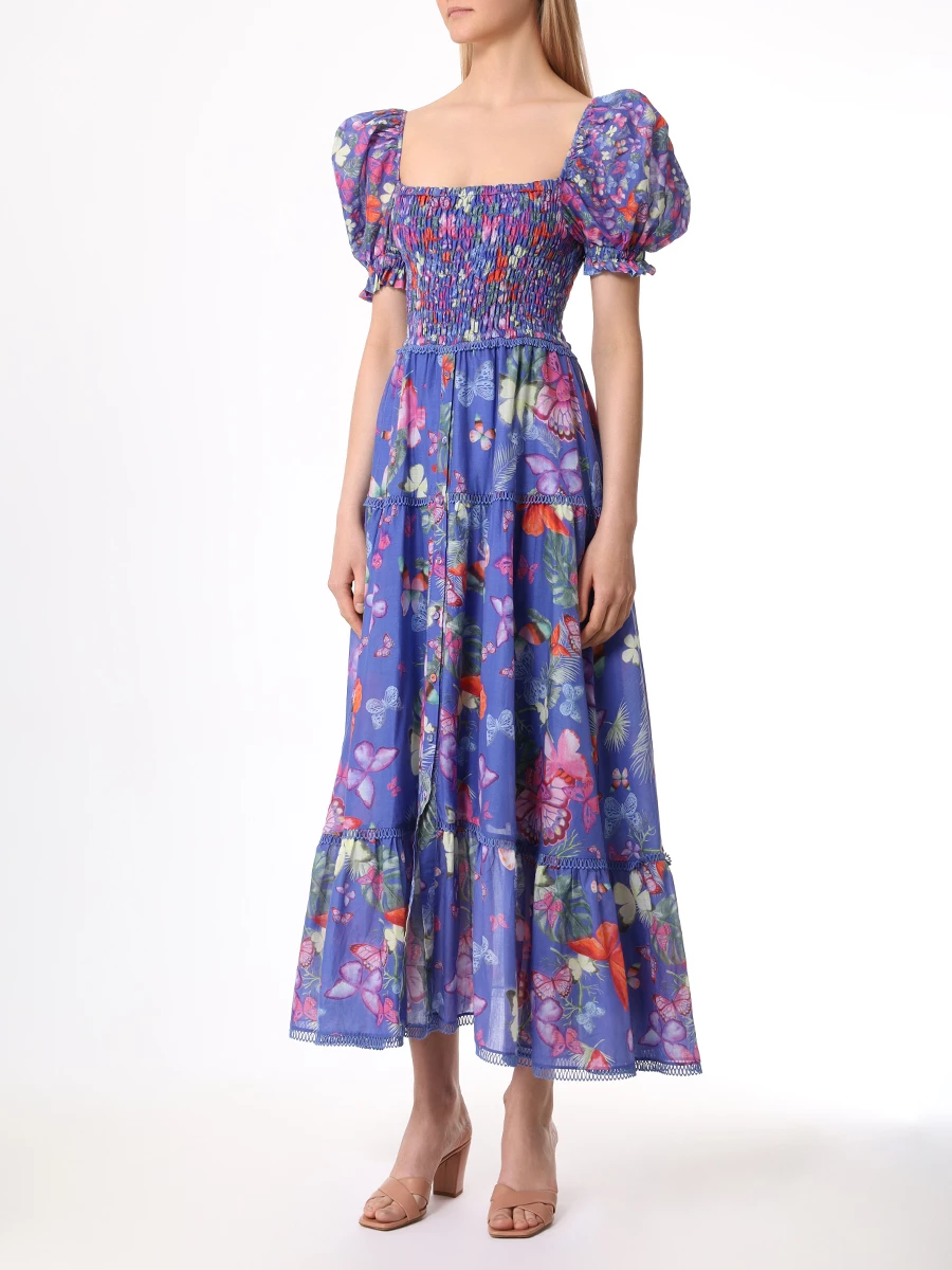Платье хлопковое CHARO RUIZ 242626, размер 42, цвет синий - фото 4