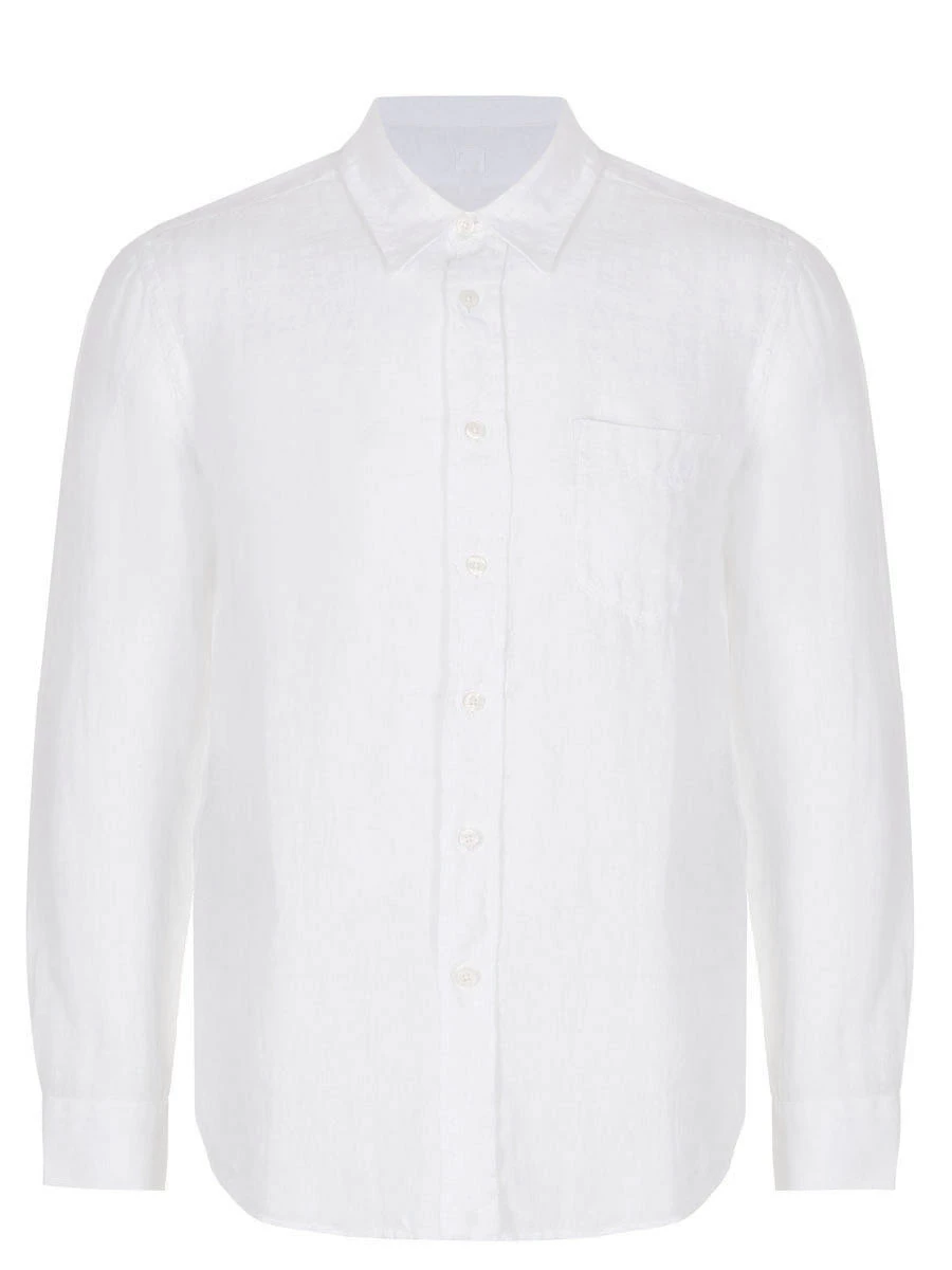 Рубашка Regular Fit льняная 120% LINO 31ALIM1425-0000115-0-00/000050, размер 54, цвет белый 31ALIM1425-0000115-0-00/000050 - фото 1