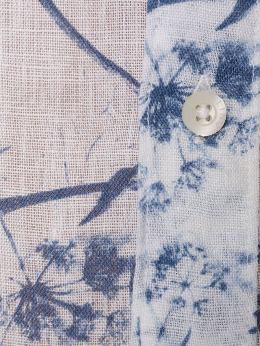 Рубашка Regular Fit льняная 120% LINO 31ALIM1311-000G241-0-00/100021 Белый  Фото 6