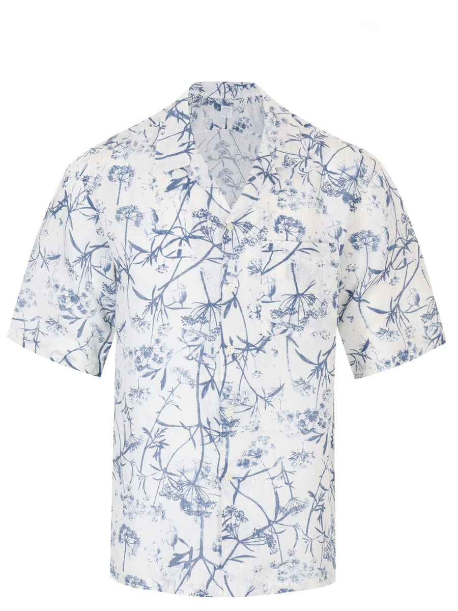 Рубашка Regular Fit льняная 120% LINO 31ALIM19L3-000G241-0-00/100021, размер 50, цвет белый 31ALIM19L3-000G241-0-00/100021 - фото 1
