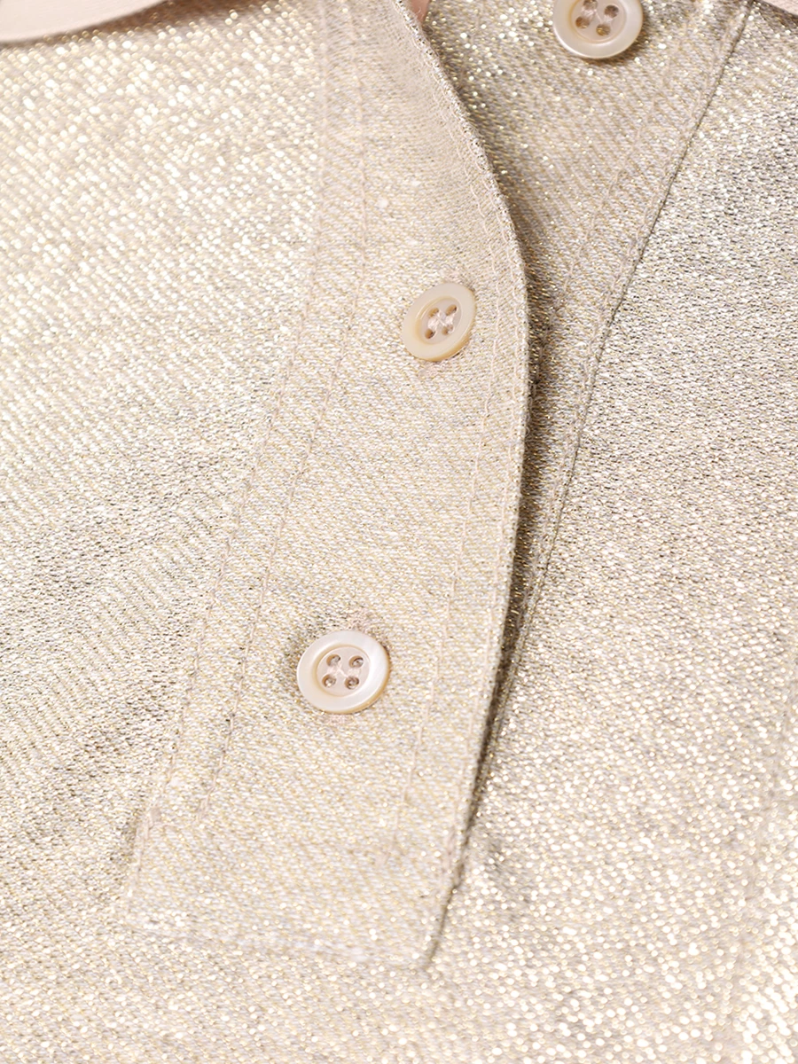 Костюм изо льна и хлопка BRUNELLO CUCINELLI ML947EN405/ML947B1364 C1456 Золотой  Фото 5