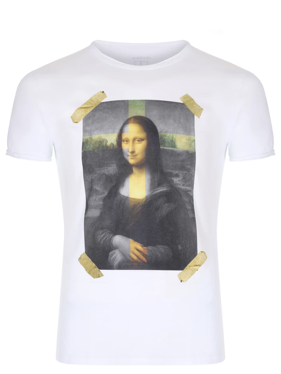 Футболка хлопковая BISIBIGLIO 2828 WHITE GIOCONDA ART SCO Белый 