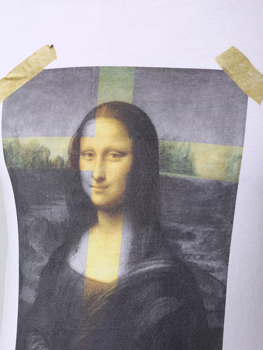 Футболка хлопковая BISIBIGLIO 2828 WHITE GIOCONDA ART SCO Белый  Фото 5