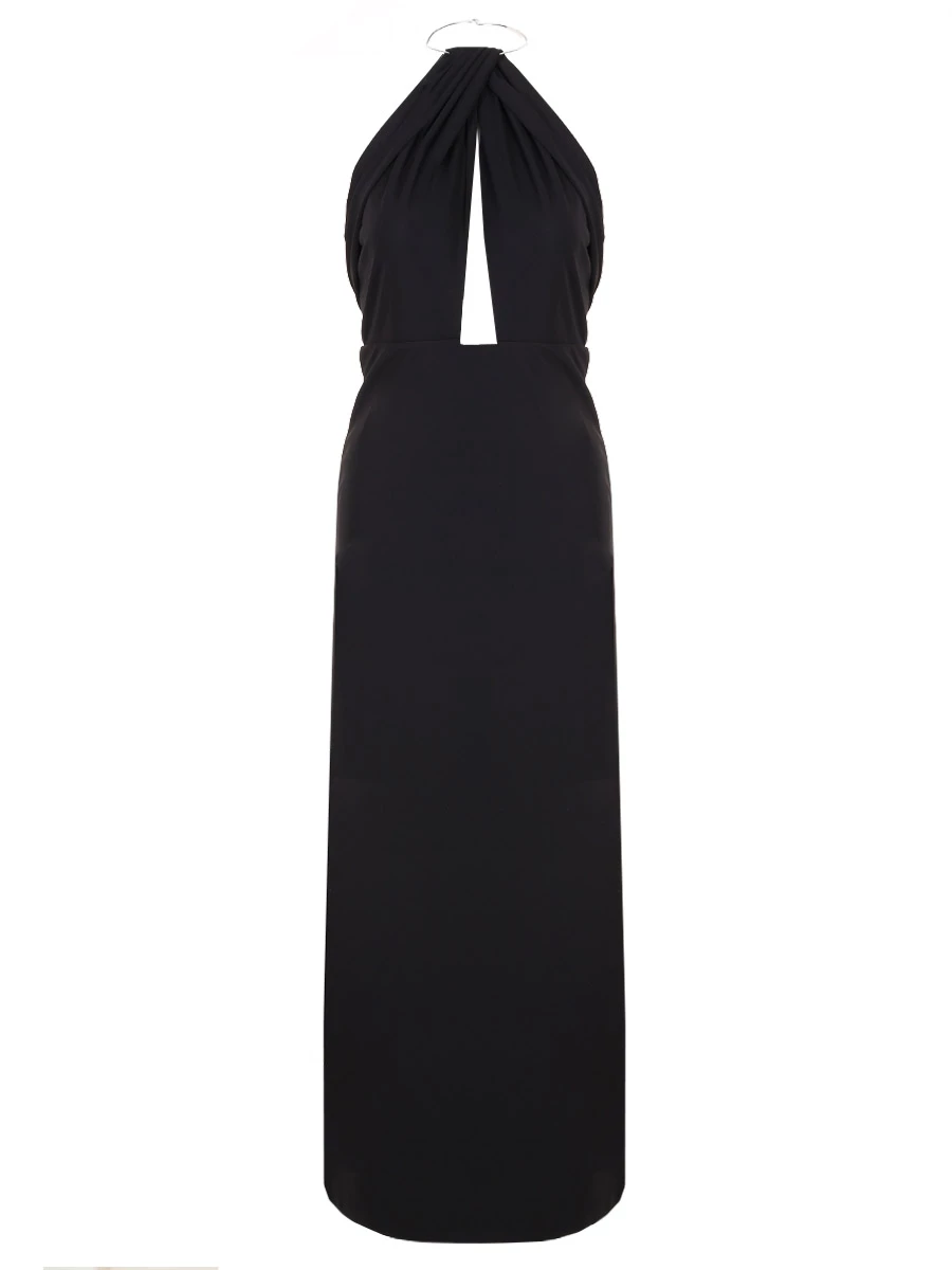 Платье из джерси SASHAVERSE D104/CNC MSO/8301.900/SS24, размер 42, цвет черный