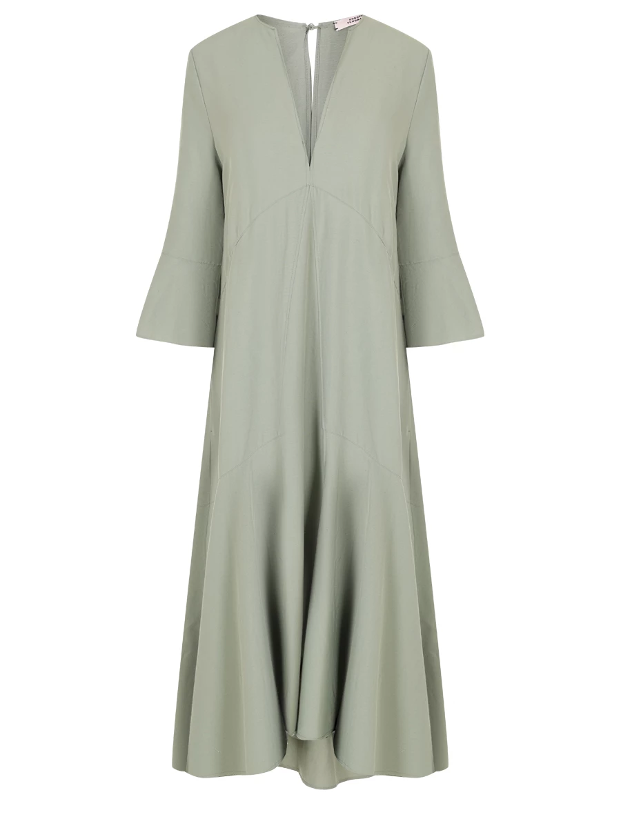 Платье однотонное DOROTHEE SCHUMACHER 241/540134/564, размер 52, цвет зеленый