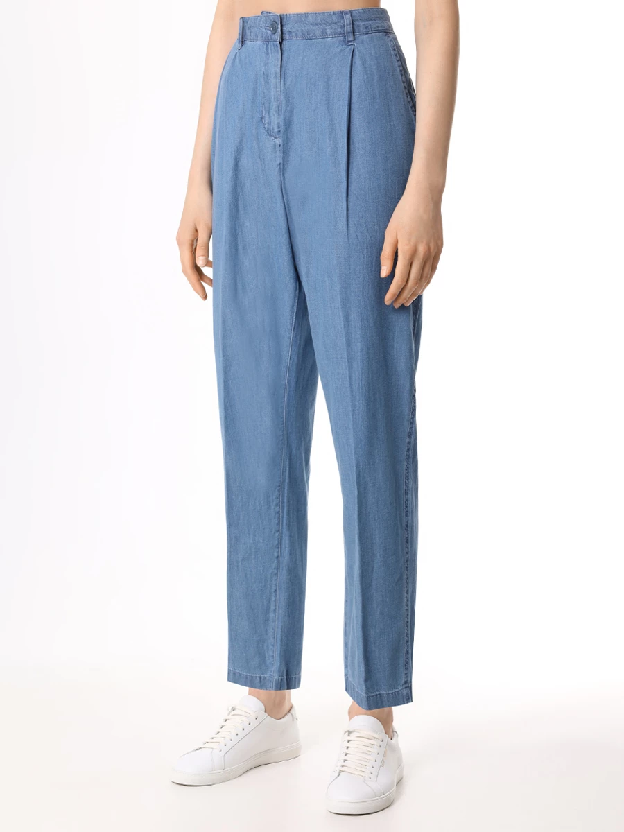 Джинсы хлопковые ASPESI 0163 M124 01122 Деним  Фото 4