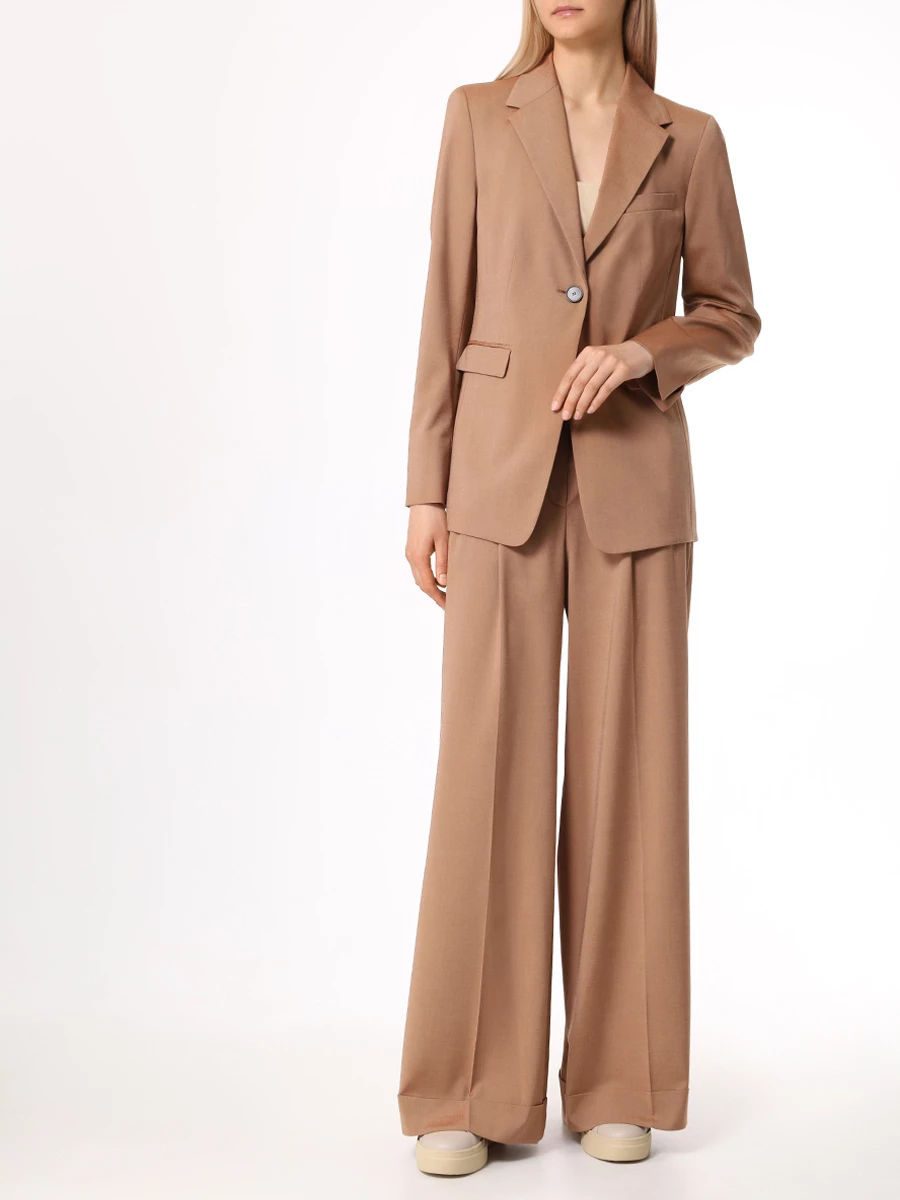 Пиджак из шерсти и лиоцелла WINDSOR DSE607 10017066, размер 54, цвет коричневый - фото 2
