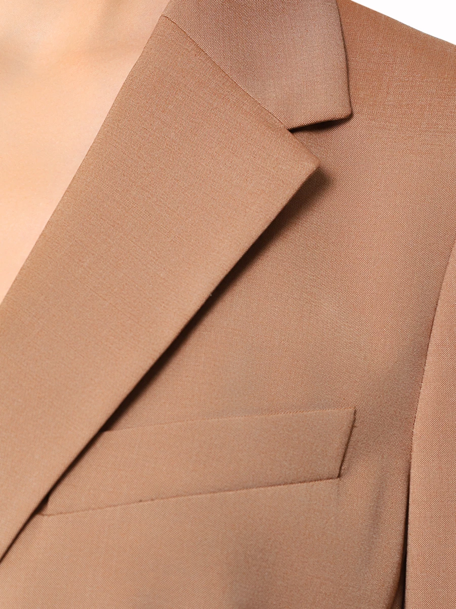 Пиджак из шерсти и лиоцелла WINDSOR DSE607 10017066, размер 54, цвет коричневый - фото 5