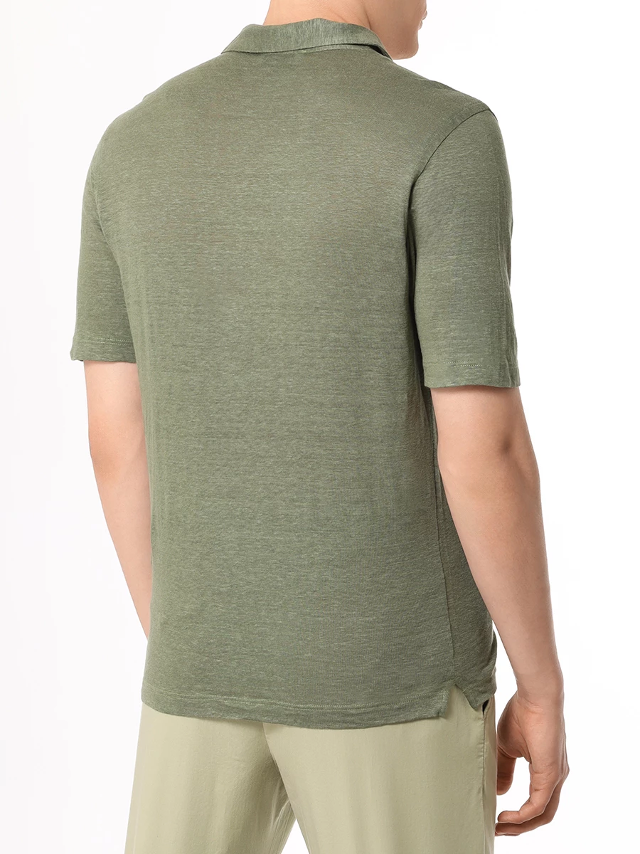 Рубашка льняная GRAN  SASSO 60199/96800/480, размер 48, цвет зеленый 60199/96800/480 - фото 3