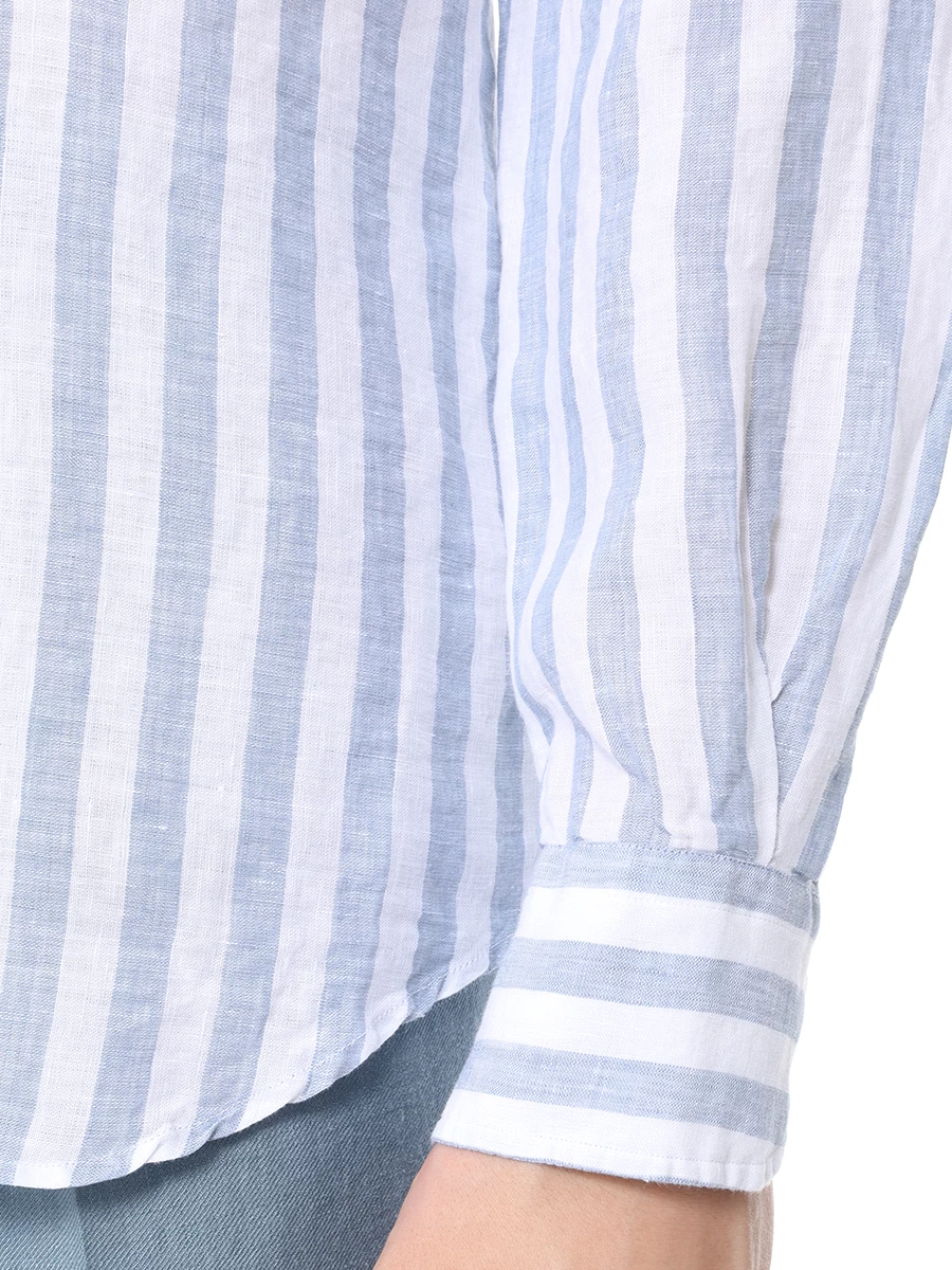 Рубашка Slim Fit льняная WINDSOR LAPO-W 10011689/420, размер 43, цвет белый LAPO-W 10011689/420 - фото 5