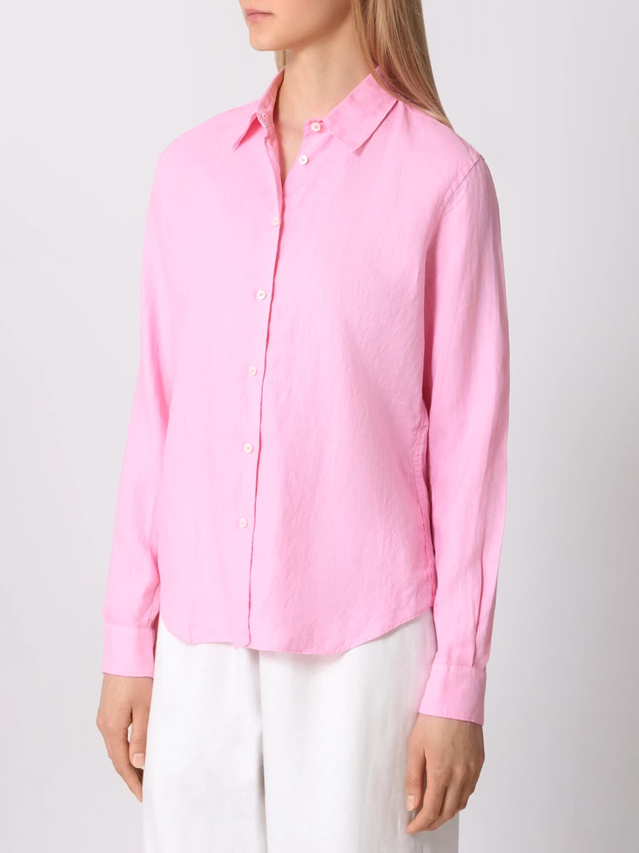 Рубашка льняная ASPESI 5422 C195 85278, размер 42, цвет розовый - фото 4