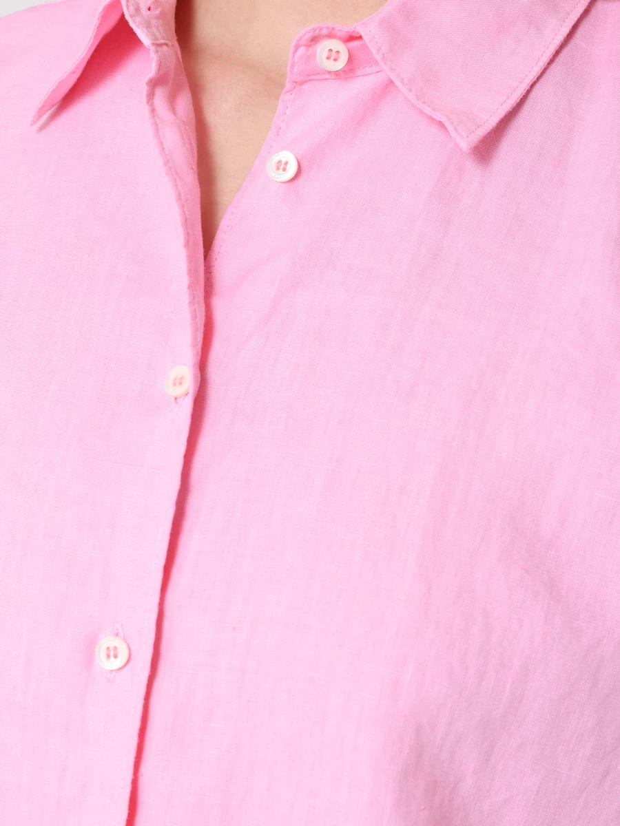 Рубашка льняная ASPESI 5422 C195 85278, размер 42, цвет розовый - фото 5
