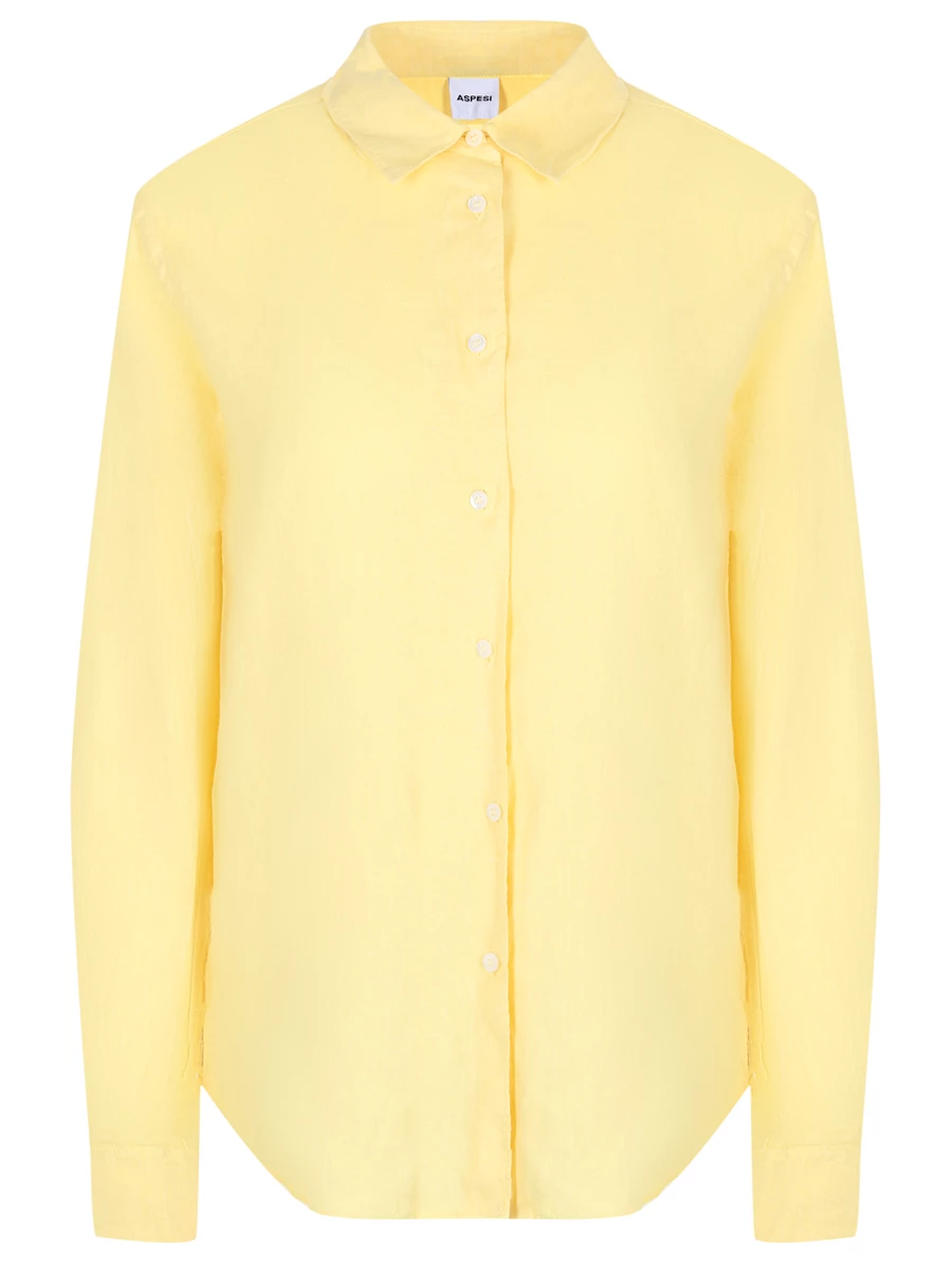 Рубашка льняная ASPESI 5422 C195 85155, размер 42, цвет желтый