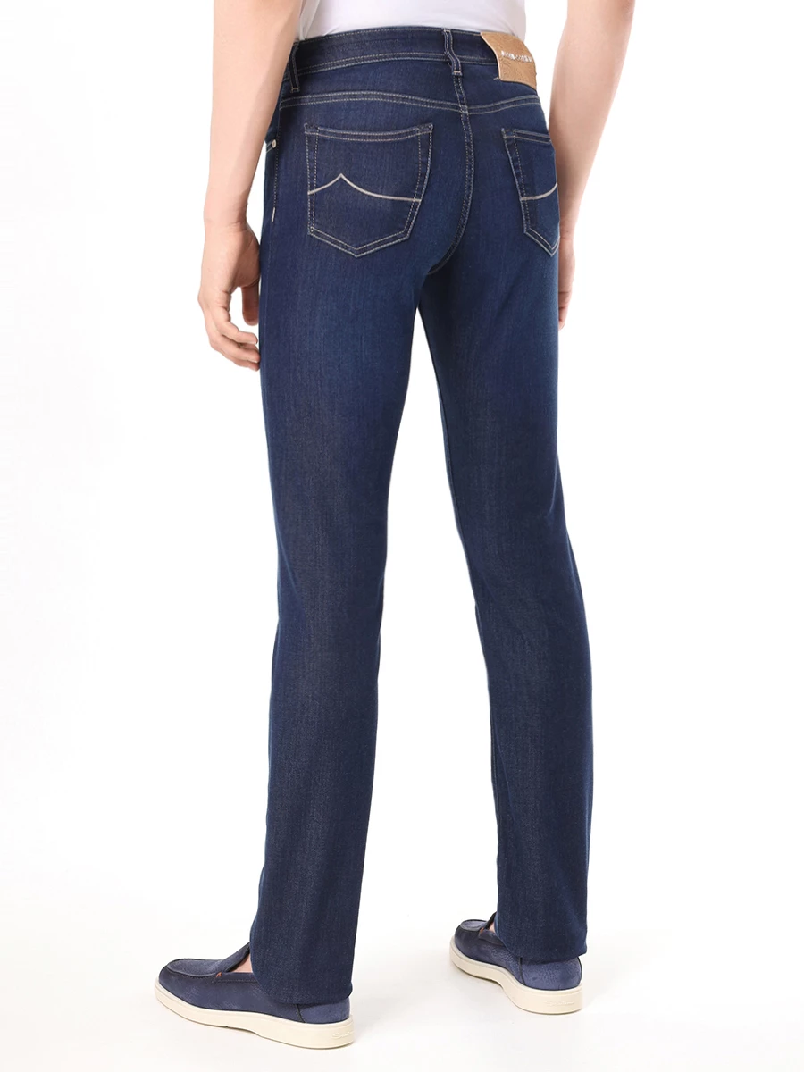 Джинсы Slim Fit хлопковые JACOB COHEN UQM04 35 P0010 761D /BARD Синий  Фото 3