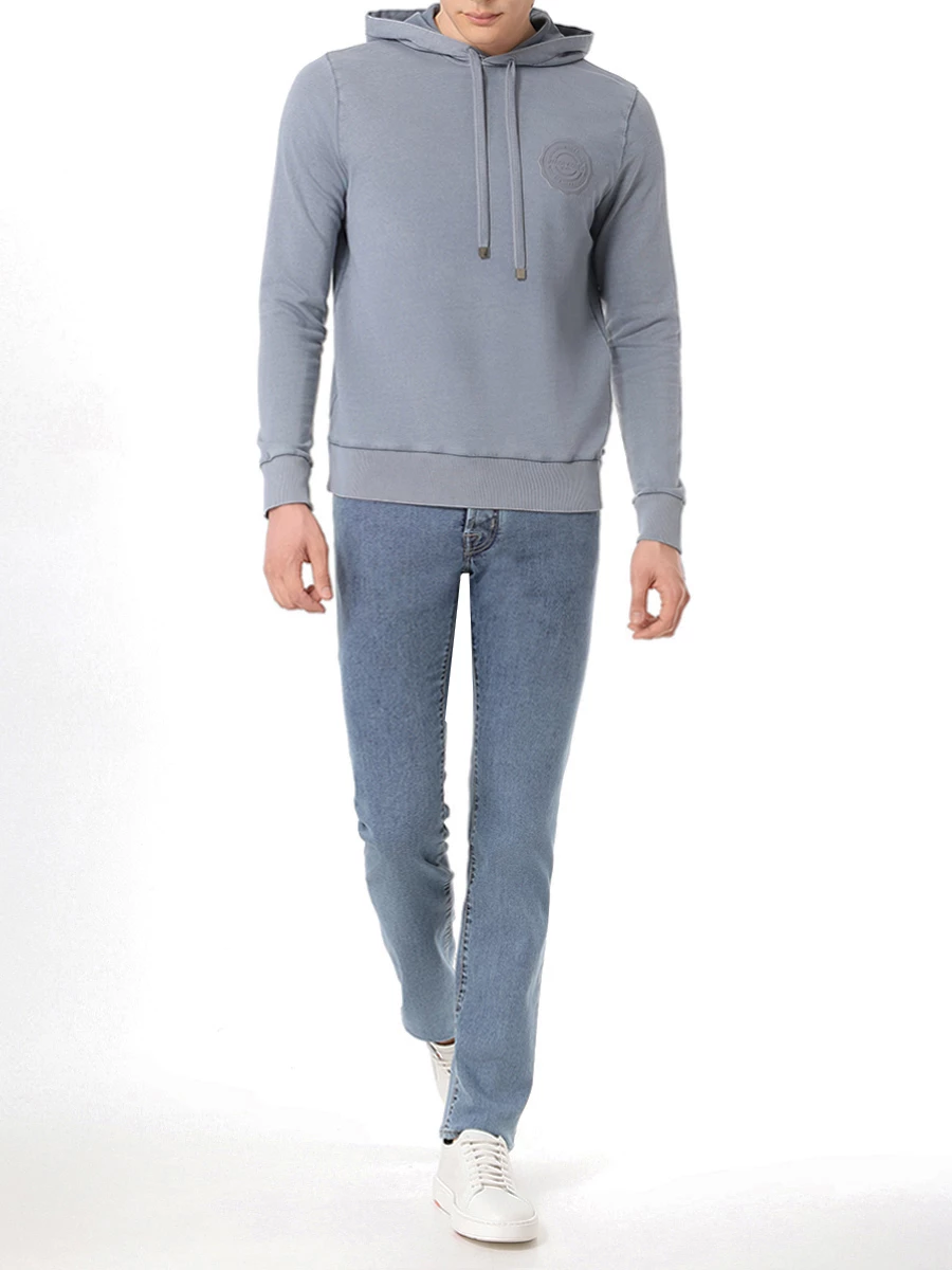 

Джинсы Slim Fit хлопковые, Синий, UQM04 35 P0010 758D/BARD Светло-