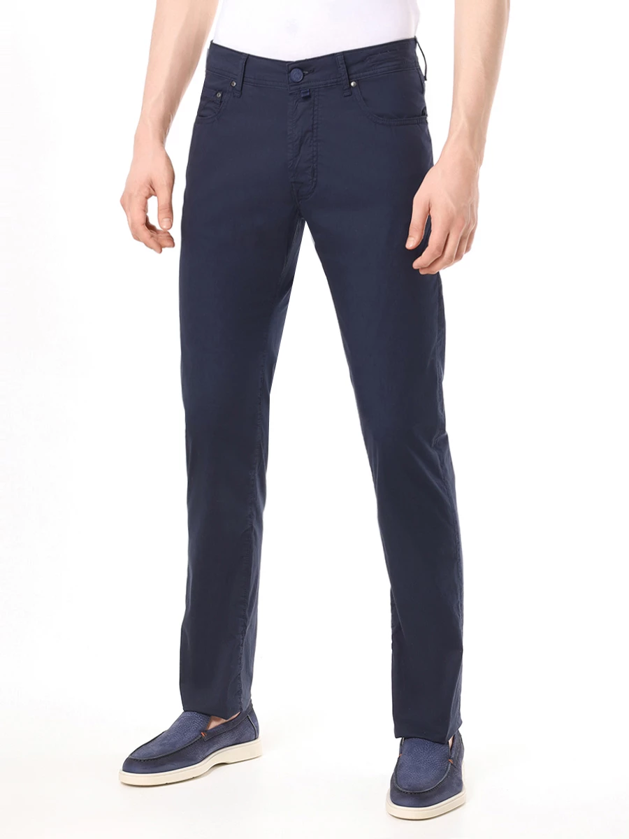 Брюки Slim Fit хлопковые JACOB COHEN UQE04 36 S4137 Y99/BARD Синий  Фото 4