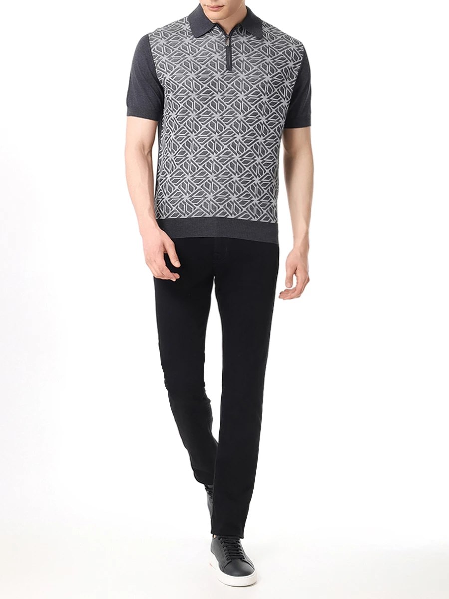 Джинсы Slim Fit хлопковые JACOB COHEN UQE09 31 P0008 709D/BARD FAST Черный  Фото 2