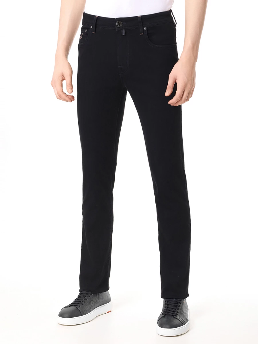 Джинсы Slim Fit хлопковые JACOB COHEN UQE09 31 P0008 709D/BARD FAST Черный  Фото 4