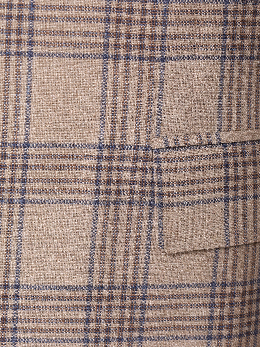 

Пиджак в клетку, Бежевый, FC05191/701/11280