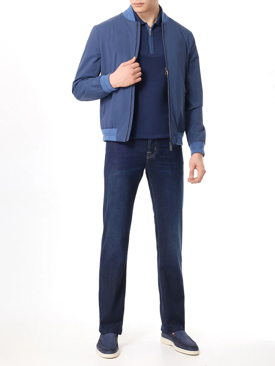 Джинсы Regular Fit хлопковые JACOB COHEN UQM05 35 P0010 761D/EDUARD Синий  Фото 2
