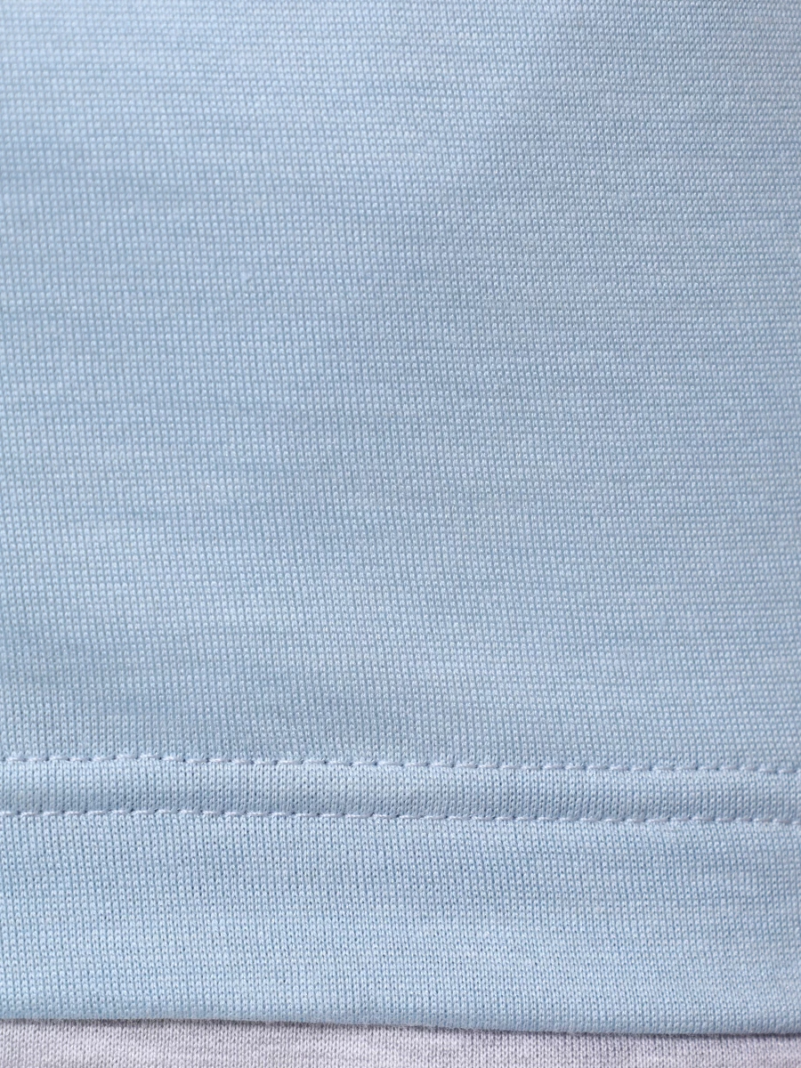 Футболка из шелка и хлопка GRAN  SASSO 60123/78410/510 Голубой  Фото 5