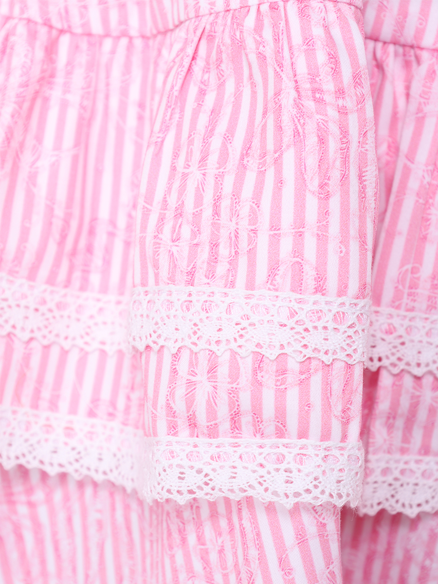 

Платье хлопковое, Розовый, LA_055SS24