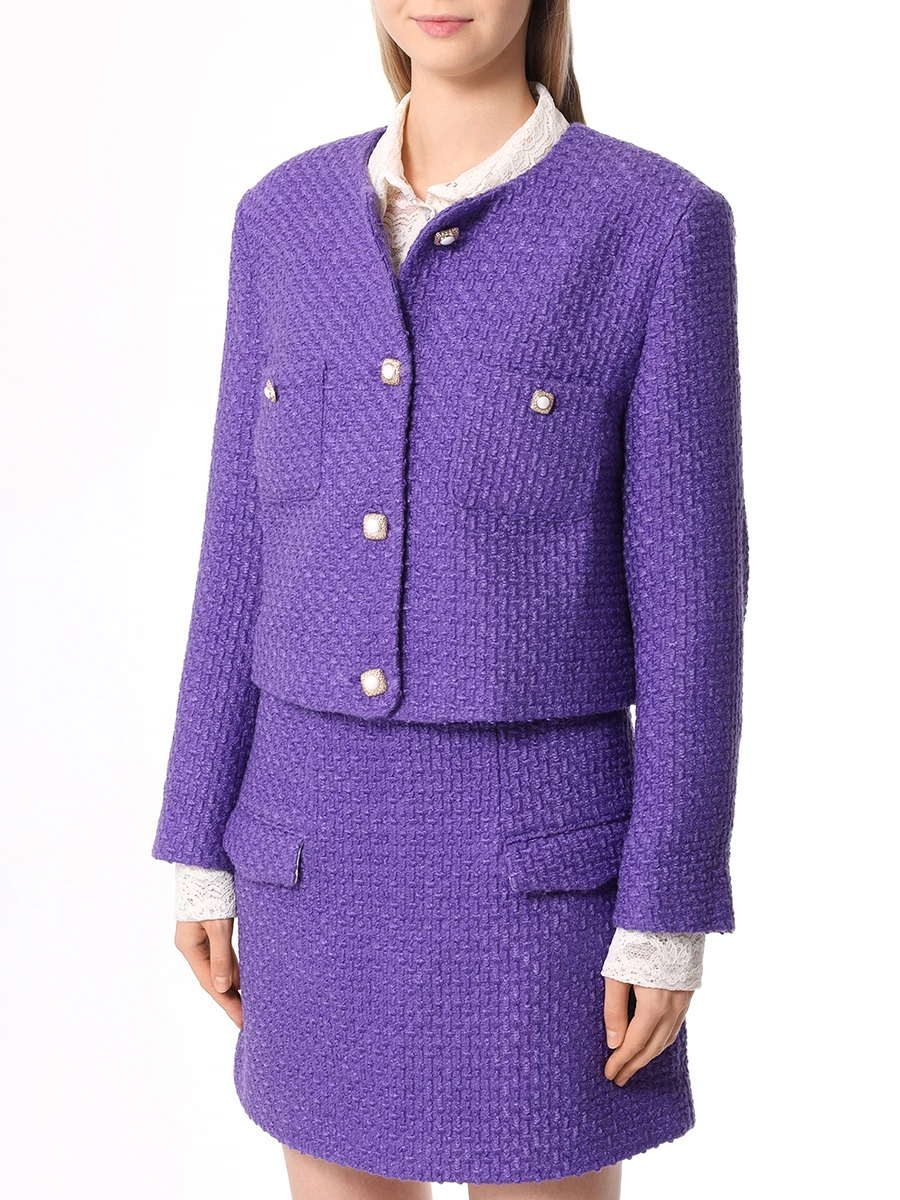 

Жакет шерстяной, Фиолетовый, SKU09763321
