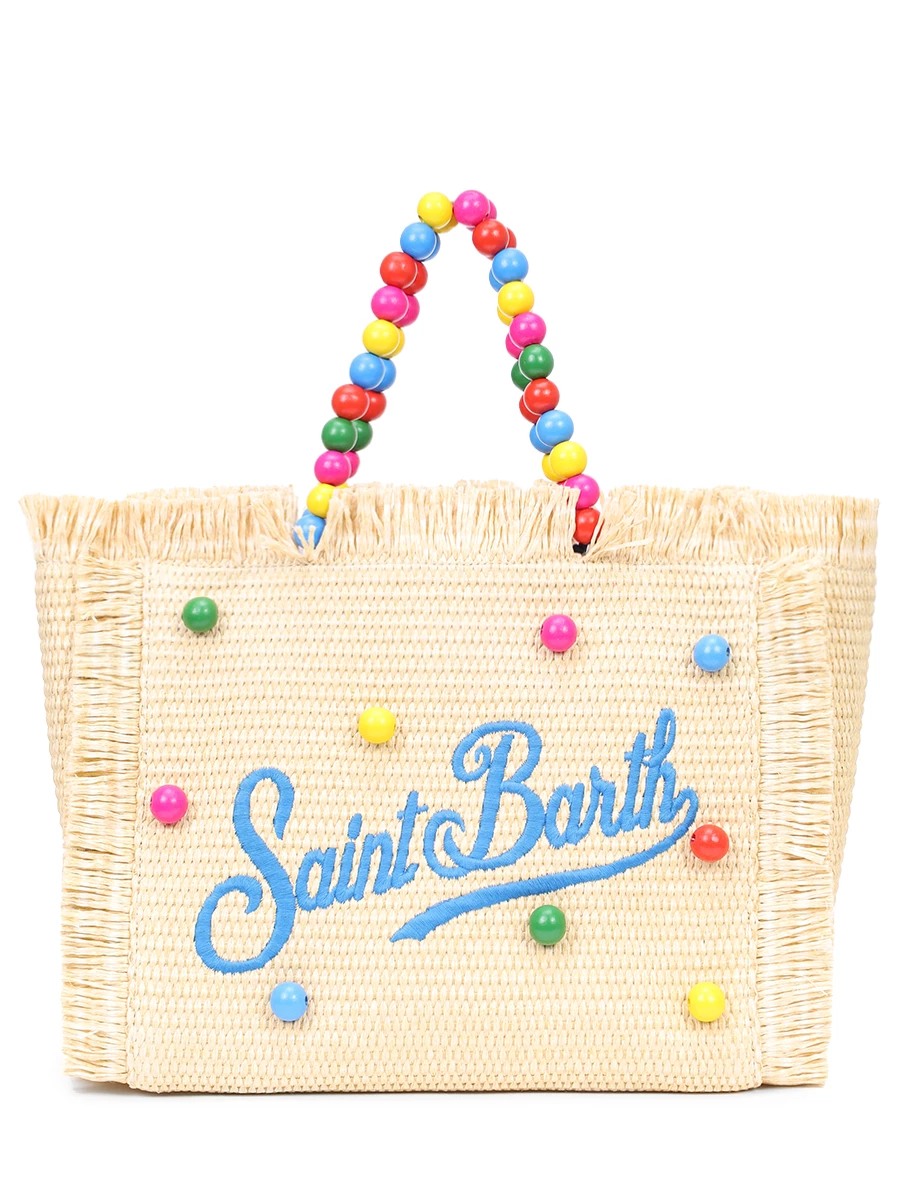 

Сумка текстильная, Бежевый, COLETTE STRAW N - WOOD BEADS MULTI 31 EMB