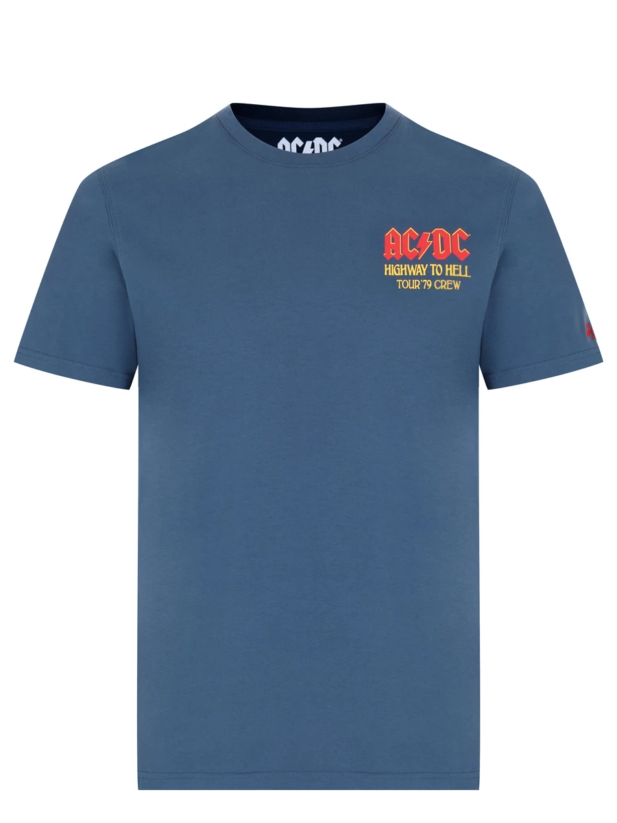 Футболка хлопковая MC2 SAINT BARTH TSHIRT MAN - ACDC ROCK 60 Синий 