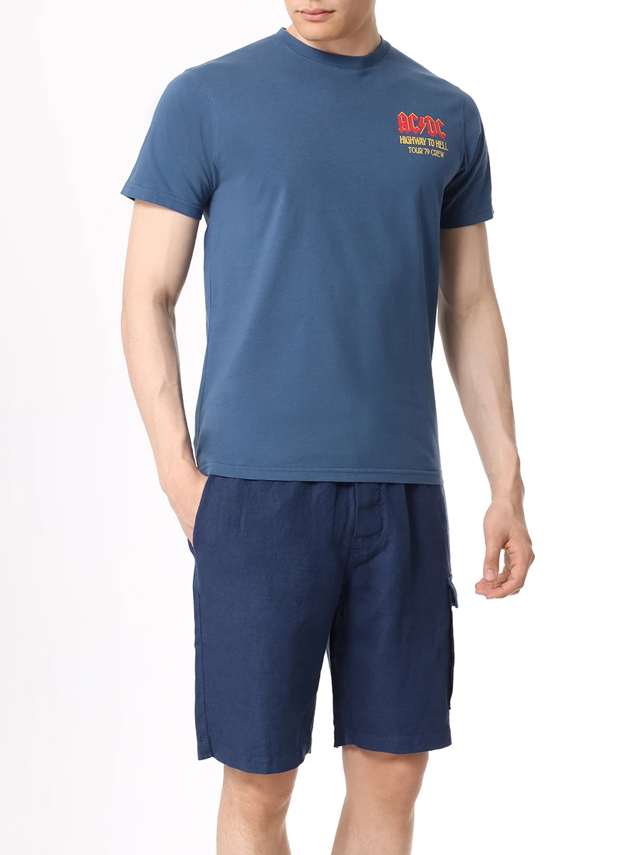Футболка хлопковая MC2 SAINT BARTH TSHIRT MAN - ACDC ROCK 60 Синий  Фото 2