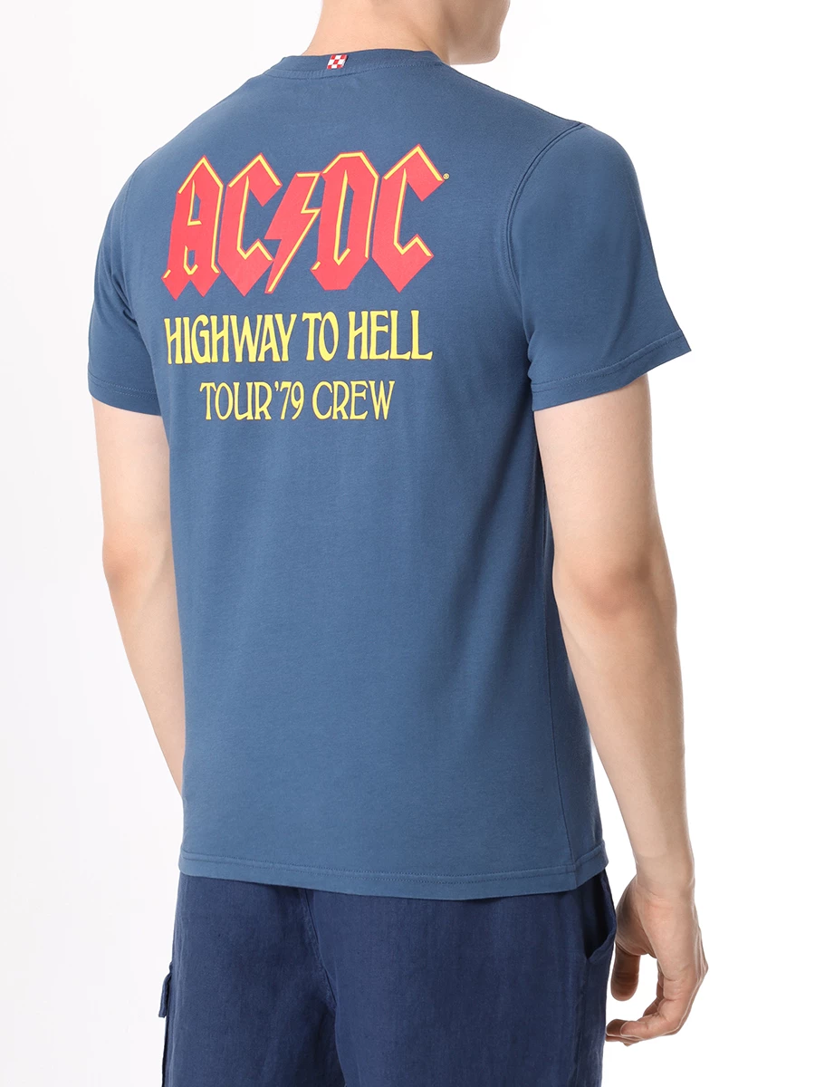 Футболка хлопковая MC2 SAINT BARTH TSHIRT MAN - ACDC ROCK 60 Синий  Фото 3