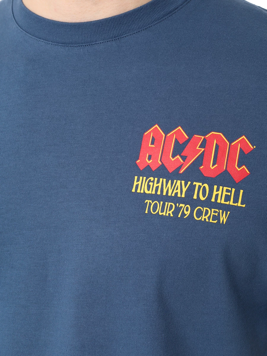 Футболка хлопковая MC2 SAINT BARTH TSHIRT MAN - ACDC ROCK 60 Синий  Фото 5