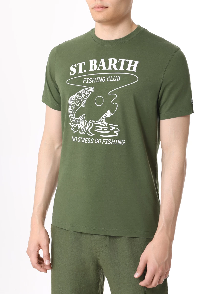 

Футболка хлопковая, Зеленый, TSHIRT MAN - STB FISHING TEAM 52