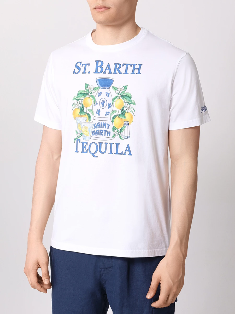 

Футболка хлопковая, Белый, TSHIRT MAN - TEQUILA SUMMER 01N