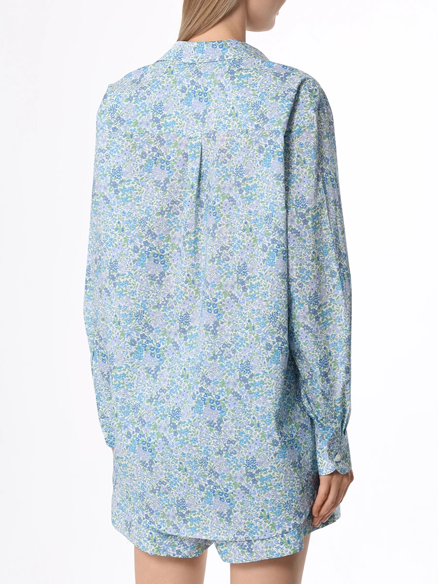 Рубашка хлопковая MC2 SAINT BARTH BRIGITTE - COTTON JOANNA LUISE 32, размер 44, цвет цветочный принт - фото 3