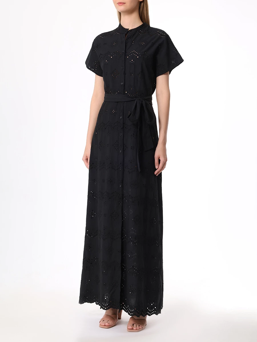 

Платье хлопковое, Черный, KEIRA - COTTON GARLAND EMBRY 00