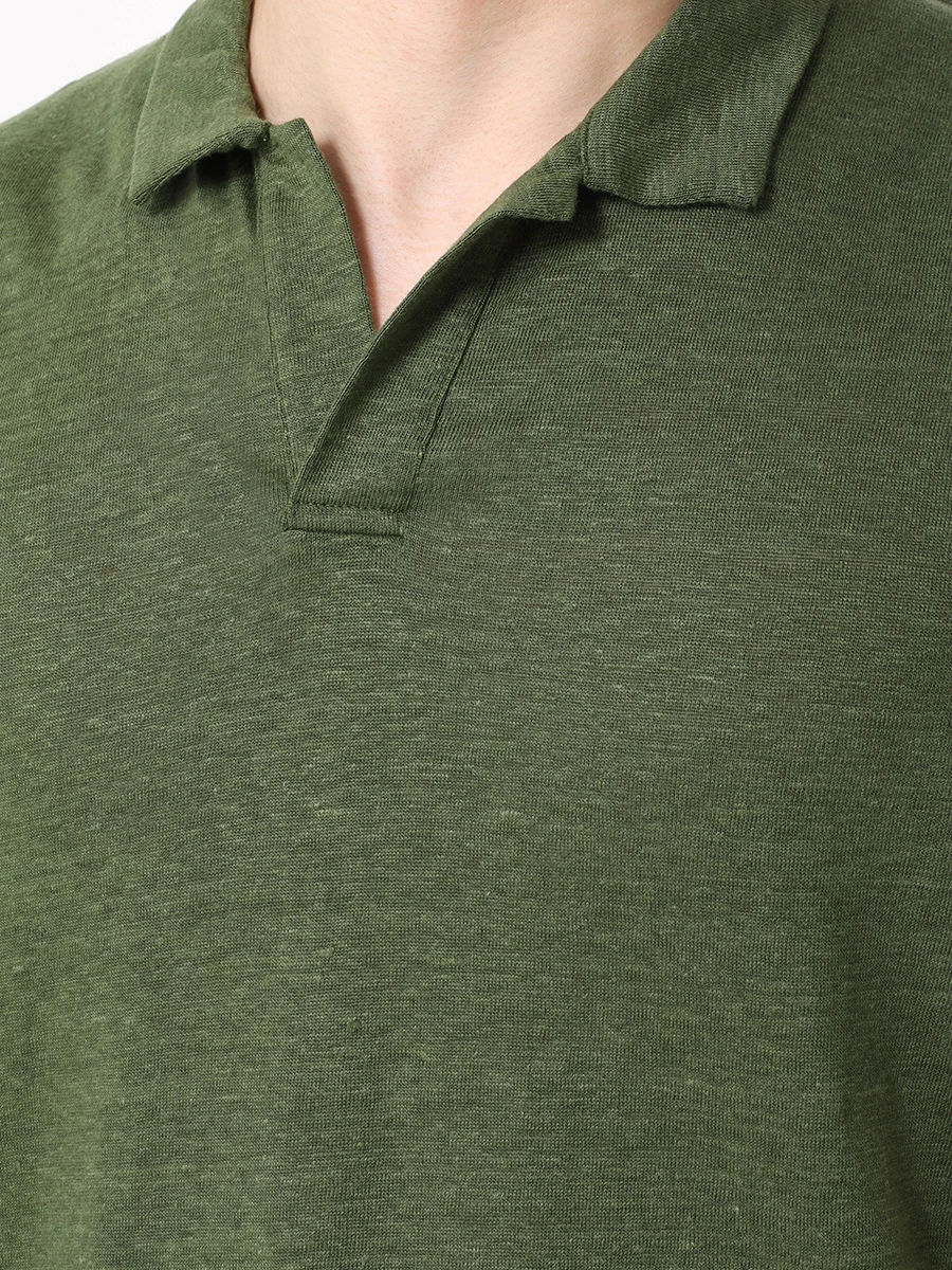 

Поло хлопковое, Зеленый, FRASER - 52 MILITARY